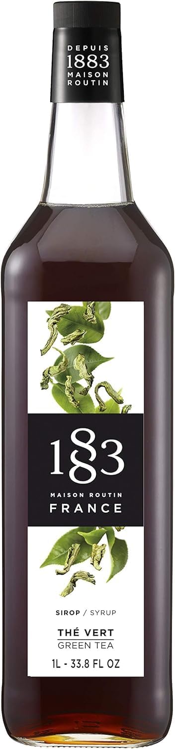 1883  - 1L Glass Bottle - Green Tea Syrup