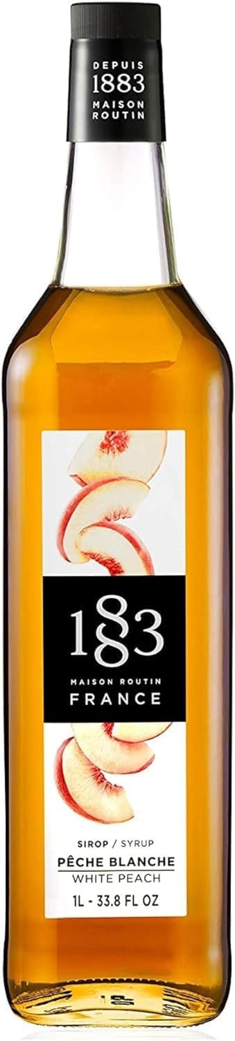 1883  - 1L Glass Bottle - White Peach