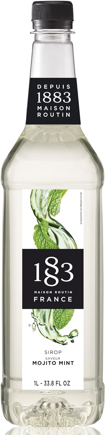 1883  - 1L Glass Bottle - Mojito Mint Syrup