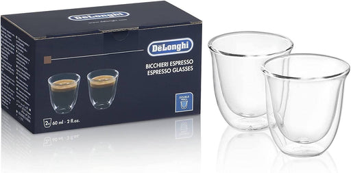 De'Longhi Double Walled Espresso Glasses Set of 2