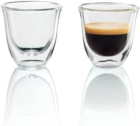 De'Longhi Double Walled Espresso Glasses Set of 2 - Anthony's Espresso