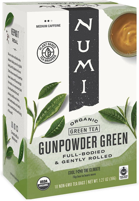 NUMI Gunpowder Green Tea - 18 Bags - Anthony's Espresso