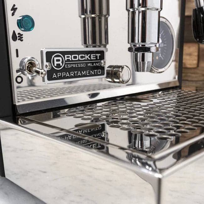 Rocket Appartamento Espresso Machine - Black (Copper Panel Side) - Anthony's Espresso