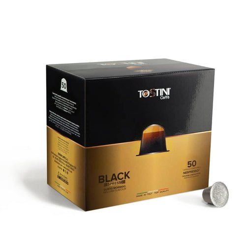 Tostini Compatible Capsule Nespresso Black - 50 Count