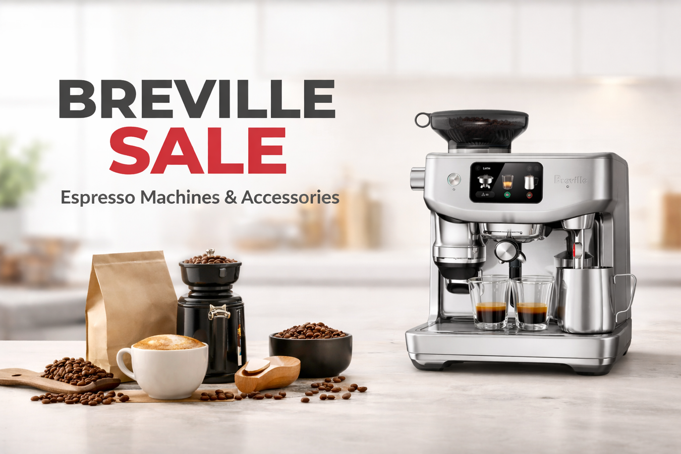 Breville Espresso machine with Coffee Beans