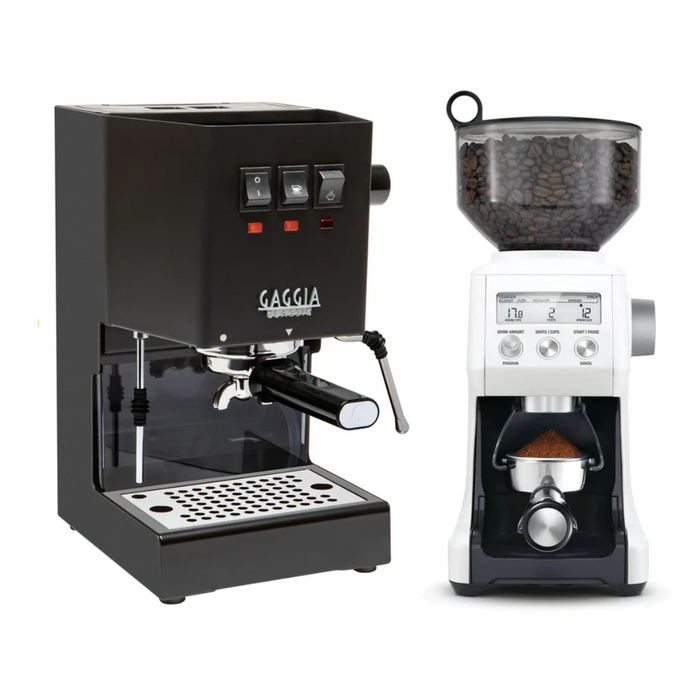 Gaggia Classic Evo Pro Thunder Black & Breville Smart Grinder Pro Combo