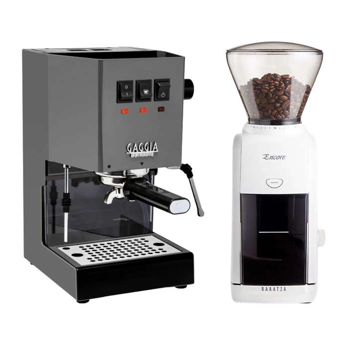 Gaggia Classic E24 & Baratza Encore ESP White Combo