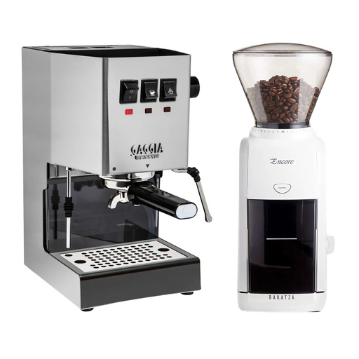 Gaggia Classic E24 & Baratza Encore ESP White Combo