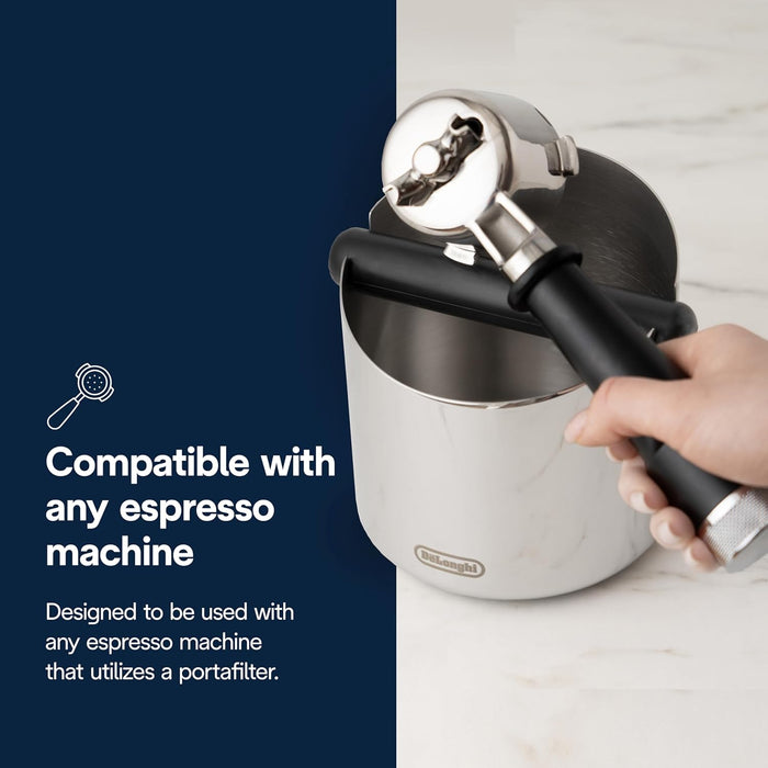 De'Longhi Easy Clean Large Knock Box - 128mm Diameter