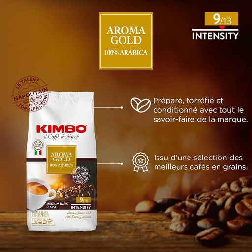 Kimbo Gold 100% Arabica 1kg Beans