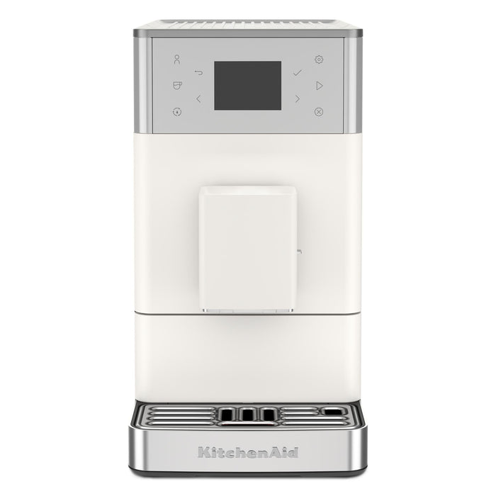 KitchenAid KF3 Porcelain White Fully Automatic Espresso Machine with Grinder