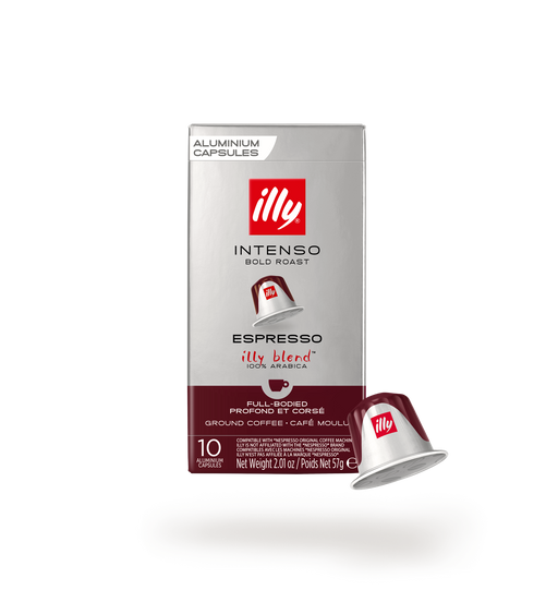 Illy Capsules Bold Intenso,  Nespresso Compatible*  - Medium Roast (10 Pack)