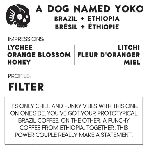 A DOG NAMED YOKO - BRAZIL/ETHIOPIA - 300g Whole Bean