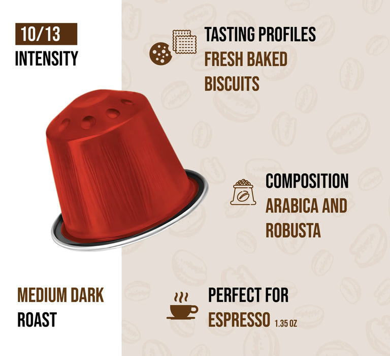 Kimbo Aluminium Nespresso Capsules Napoli