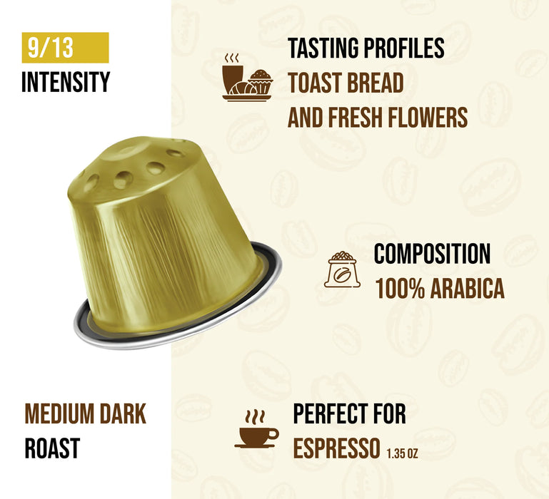 Kimbo Aluminium Nespresso Capsule Arabica Barista