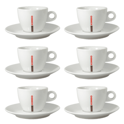 Kimbo Porcelain Cappuccino Cups - Set of 6
