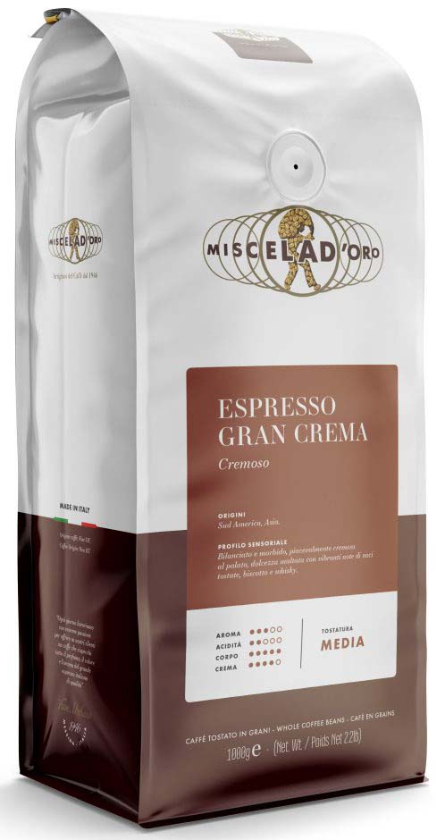 Miscela D'Oro Espresso Gran Crema 1kg Whole Beans
