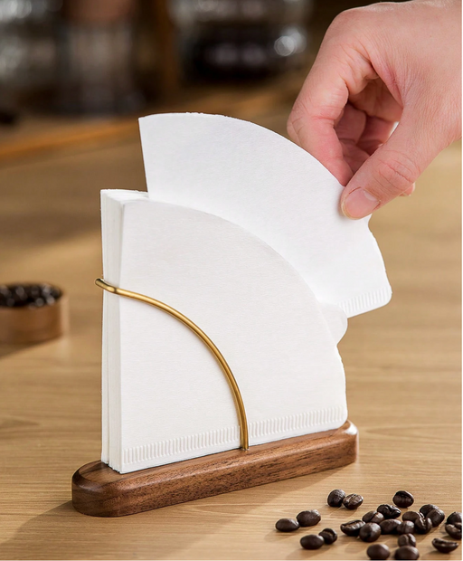 Walnut Coffee Filter Holder