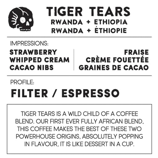 TIGER TEARS - RWANDA/ETHIOPIA - 300g bags
