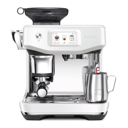 Breville The Barista Touch Impress Espresso Machine - Sea Salt White