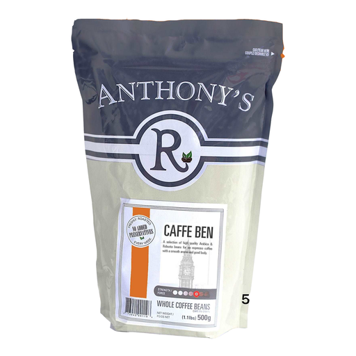 Anthony's Caffe Ben Whole Beans - 500g