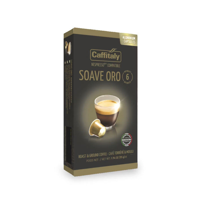 CAFFITALY SOAVE ORO – CAPSULES FOR NESPRESSO®* (10 Count)