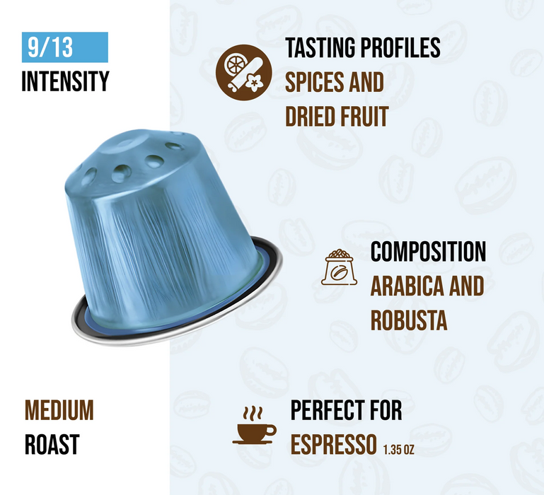 Kimbo Aluminium Nespresso Capsules Decaf