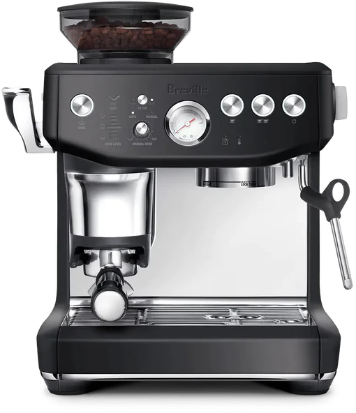 Breville Barista Express Impress Espresso Machine - Black Truffle