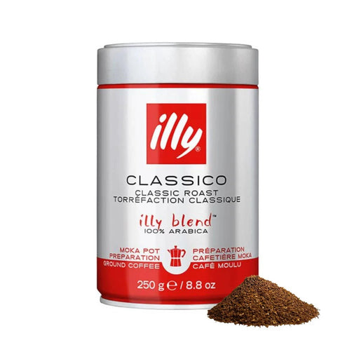 illy Ground Moka Coffee - Medium Roast (Case of 6)