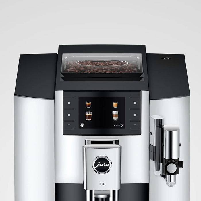 Jura E8 Automatic Espresso Machine - Chrome #15646 - New 2024