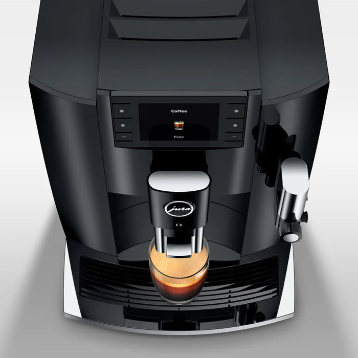 Jura E8 Automatic Espresso Machine - Piano Black #15648 - New 2024