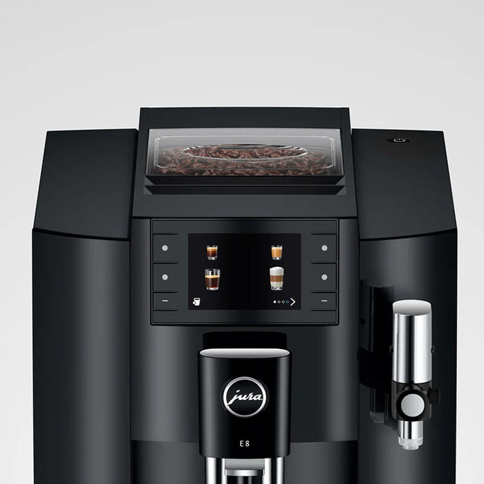 Jura E8 Automatic Espresso Machine - Piano Black #15648 - New 2024