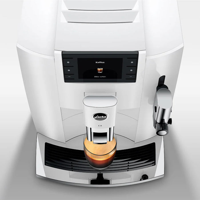 Jura E8 Automatic Espresso Machine - Piano White #15683 - New 2024