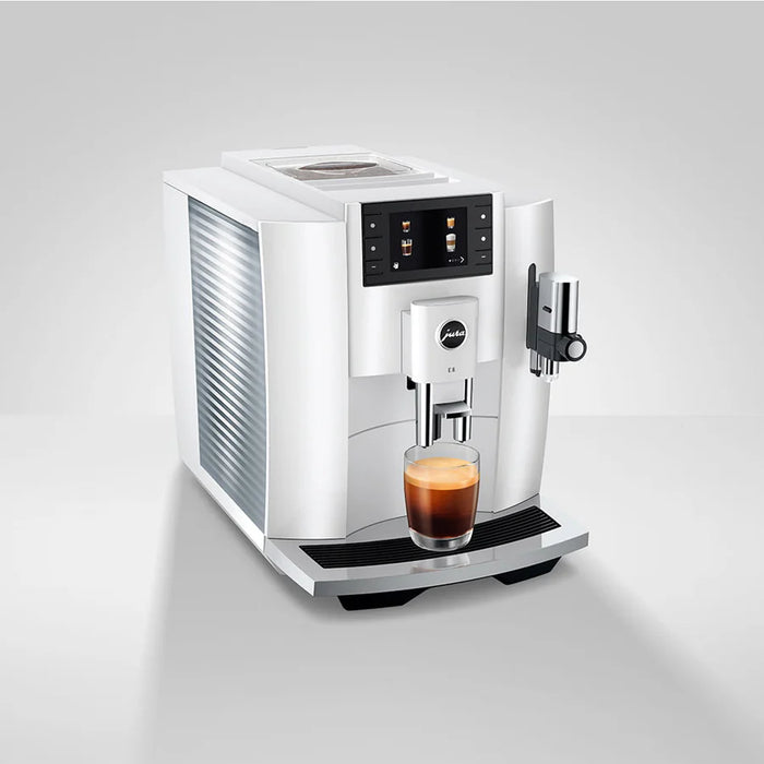 Jura E8 Automatic Espresso Machine - Piano White #15683 - New 2024