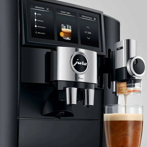 Jura J8 Twin Automatic Espresso Machine - Diamond Black #15658