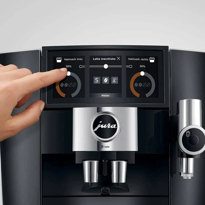 Jura J8 Twin Automatic Espresso Machine - Diamond Black #15658