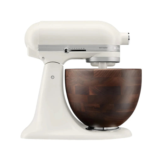 KitchenAid® Artisan® Stand Mixer with Wood Bowl — Porcelain White