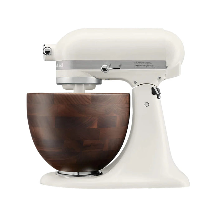 KitchenAid® Artisan® Stand Mixer with Wood Bowl — Porcelain White