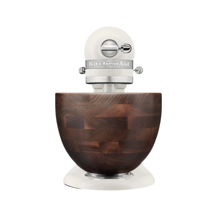 KitchenAid® Artisan® Stand Mixer with Wood Bowl — Porcelain White