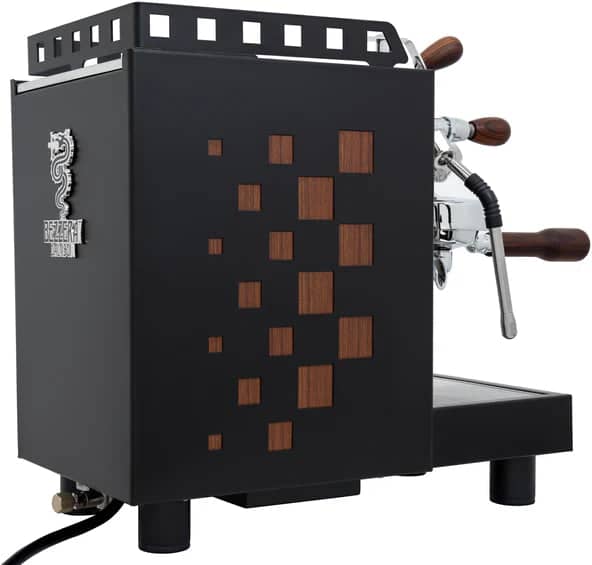 Bezzera Aria TOP Espresso Machine w/PID and Flow Control - Black w/wood