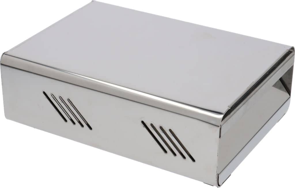 KNOCK BOX OF STAINLESS STEEL