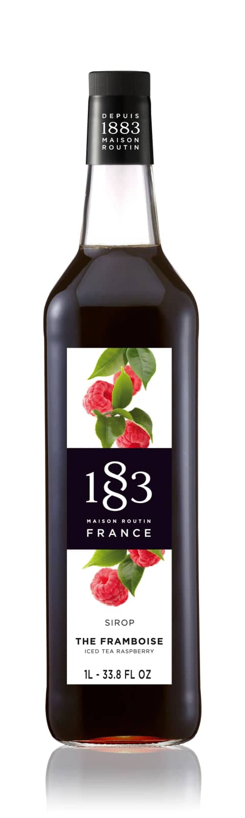 1883 - 1L Glass Bottle - Raspberry Syrup