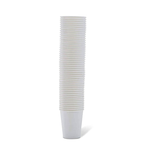 8oz White Paper Cups - Case of 1000
