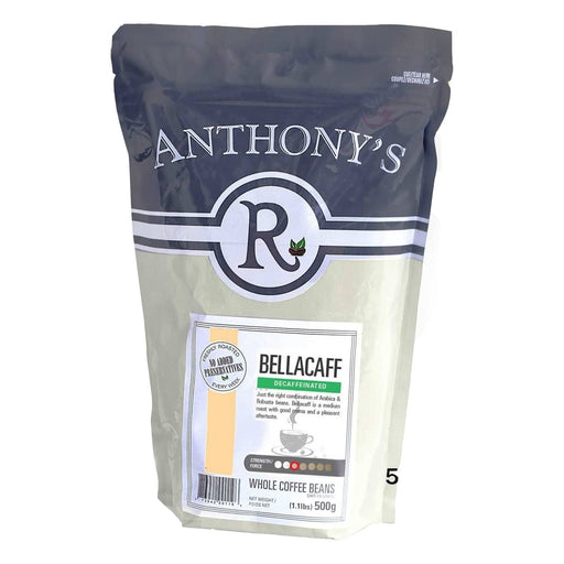 Anthony's Bellacaff DECAF Whole Beans - 500g