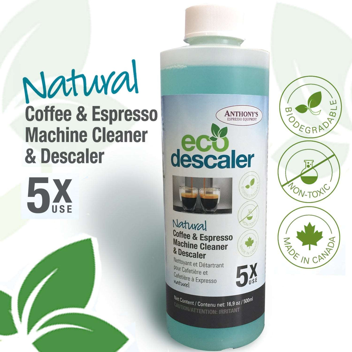 Buy Anthony's Eco Descaler All Natural Espresso Machine Cleaner (5X Use
