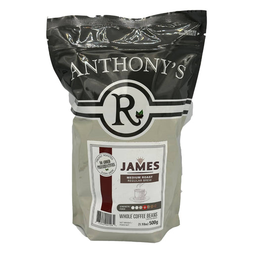 Anthony's James Breakfast Blend Whole Bean - 500g