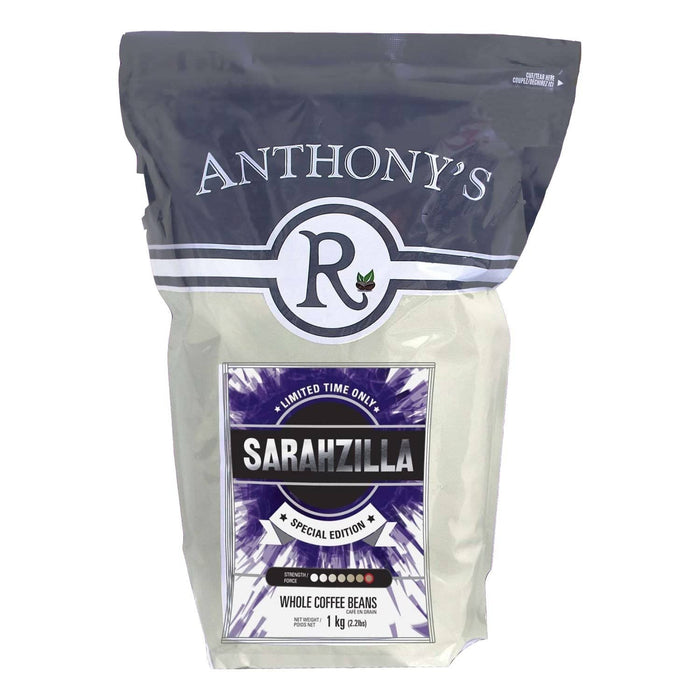 Anthony's Sarahzilla Whole Beans - 1kg - Anthony's Espresso