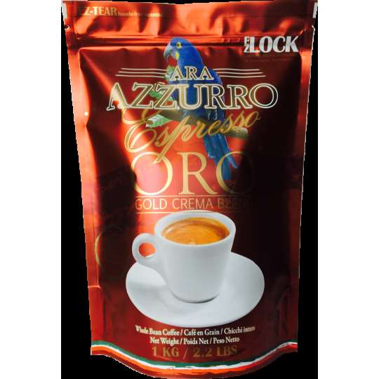 Ara Azzurro Oro Espresso Whole Beans - 1kg - Anthony's Espresso