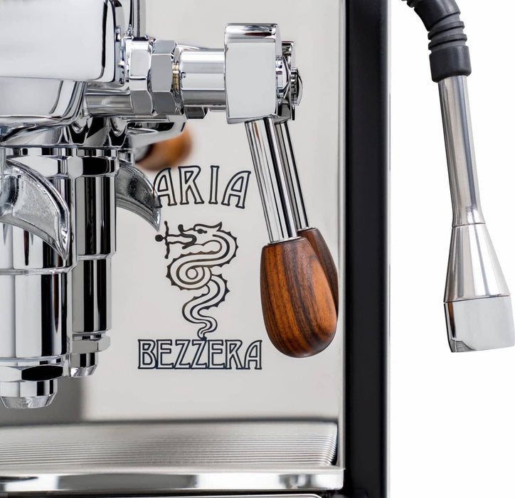 Bezzera Aria S MN Rotary Pump - Black/Wood Square Espresso Machine - Anthony's Espresso