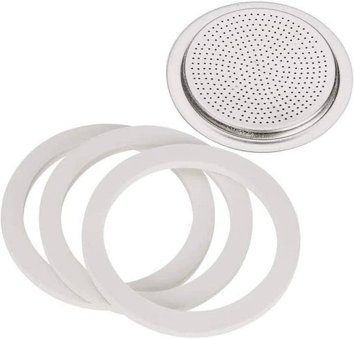 Bialetti Moka 6 Cup Replacement Filter and 3 Gaskets